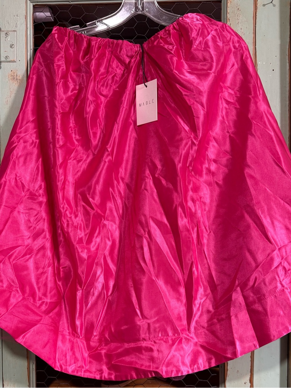 MARBLE Bright Pink Circle Skirt